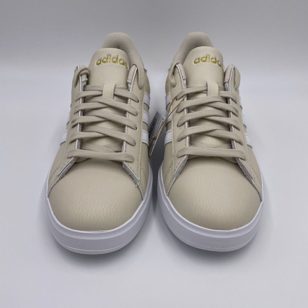 adidas Grand Court 2.0 Beige / White Womens Shoes - Picture 3 of 8